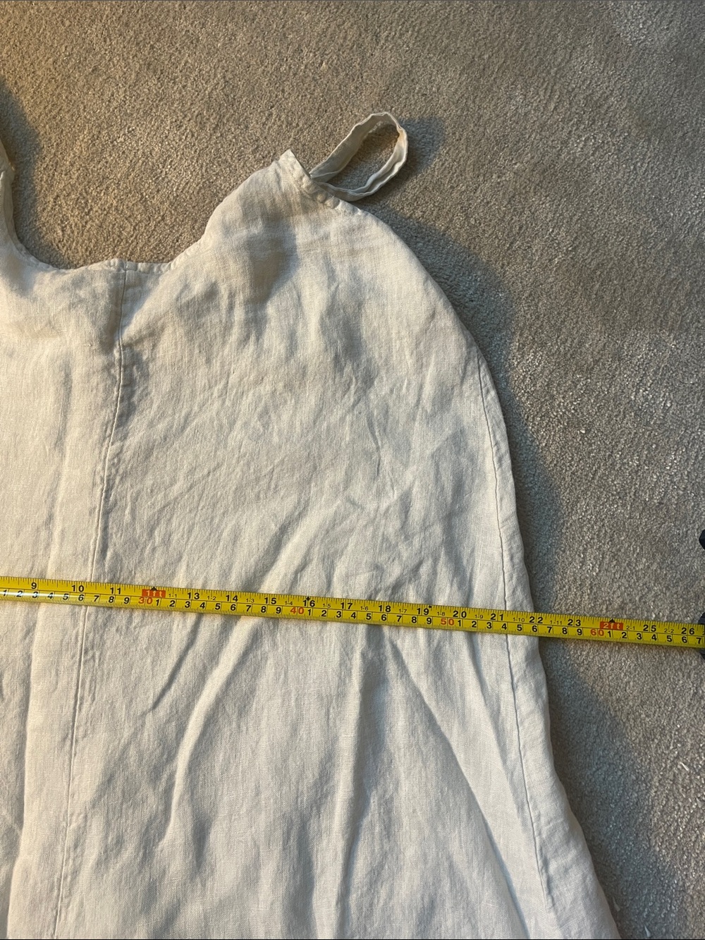 Made in Italy 100% Linen Ivory Oversized Romper Coastal Lagenlook Quiet Luxury - Picture 11 of 12